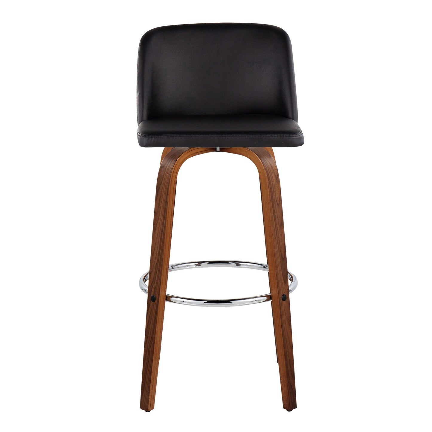 Toriano 30" Fixed-Height Barstool - Set of 2 By LumiSource - B30-TRNOPU-GRTZR2 WLBK2 | Bar Stools | Modishstore - 9