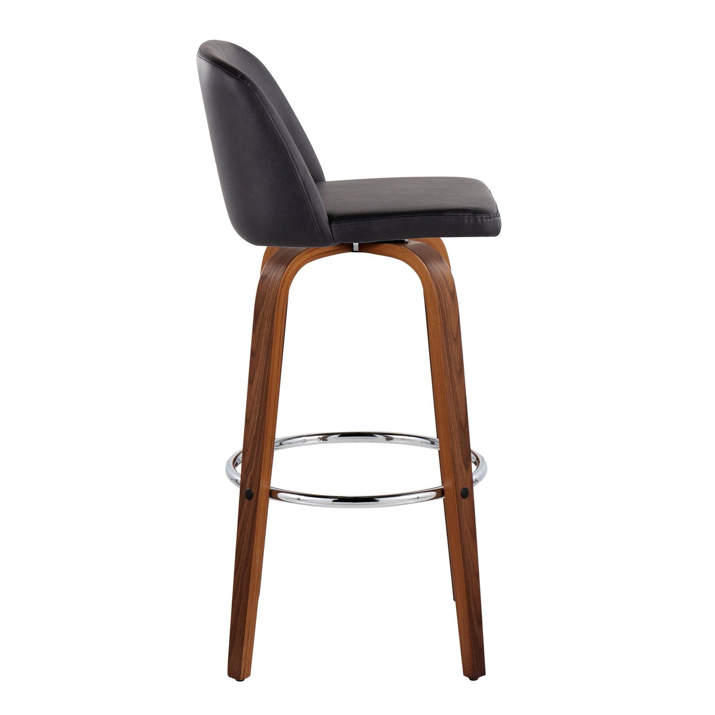 Toriano 30" Fixed-Height Barstool - Set of 2 By LumiSource - B30-TRNOPU-GRTZR2 WLBK2 | Bar Stools | Modishstore - 7