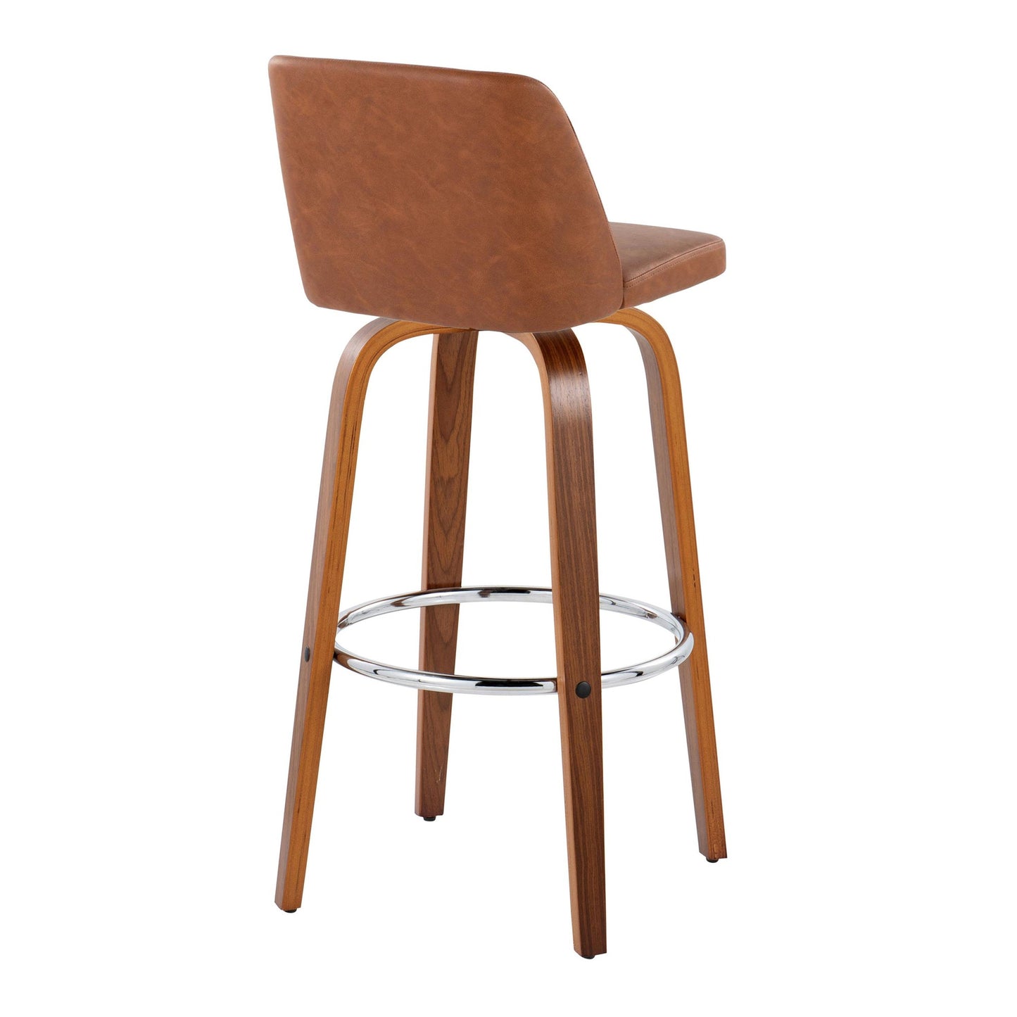 Toriano 30" Fixed-Height Barstool - Set of 2 By LumiSource - B30-TRNOPU-GRTZR2 WLBK2 | Bar Stools | Modishstore - 18