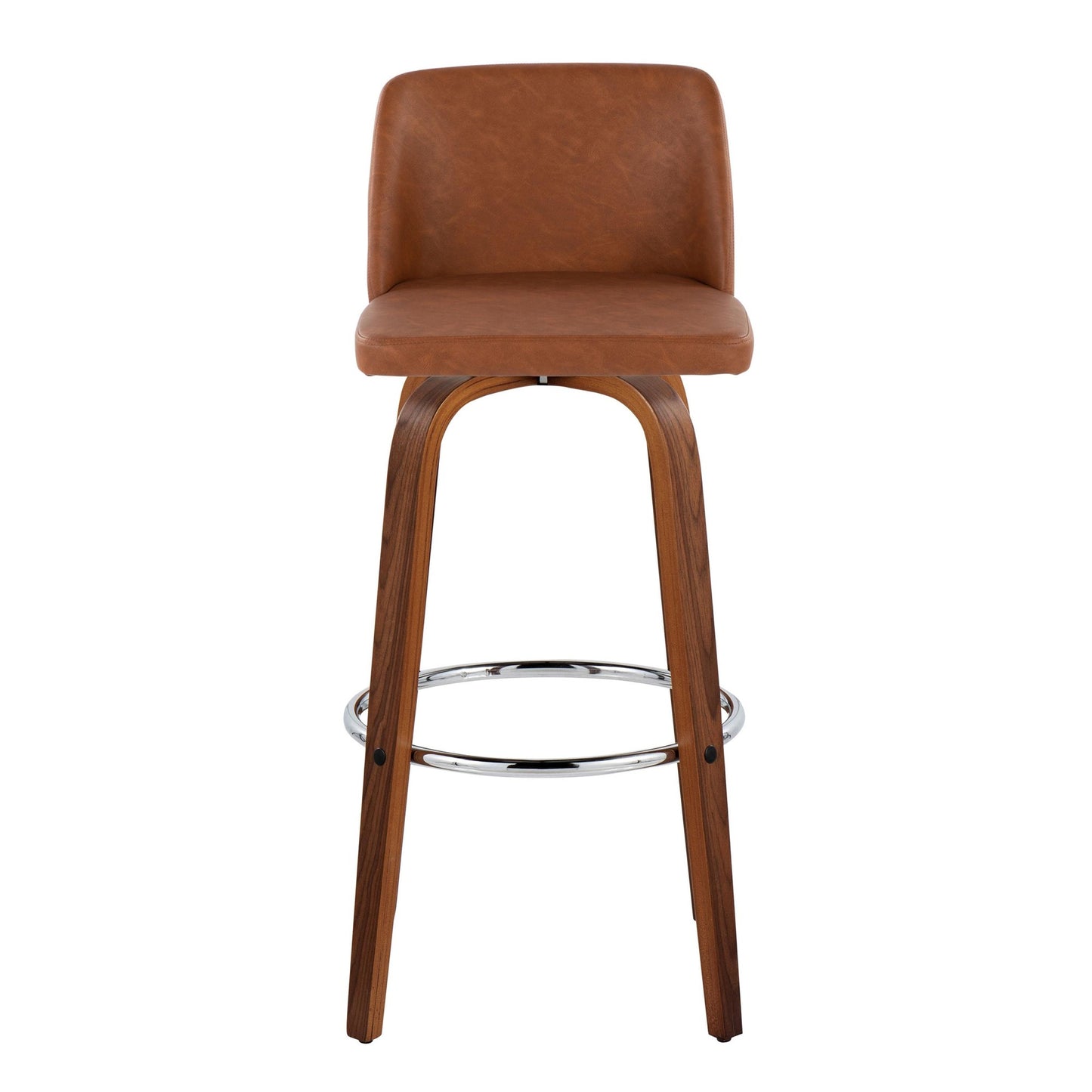 Toriano 30" Fixed-Height Barstool - Set of 2 By LumiSource - B30-TRNOPU-GRTZR2 WLBK2 | Bar Stools | Modishstore - 19