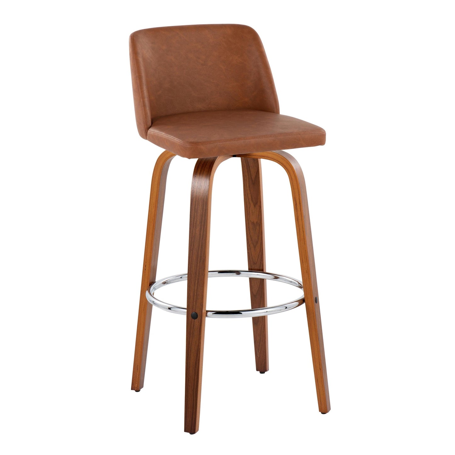 Toriano 30" Fixed-Height Barstool - Set of 2 By LumiSource - B30-TRNOPU-GRTZR2 WLBK2 | Bar Stools | Modishstore - 16