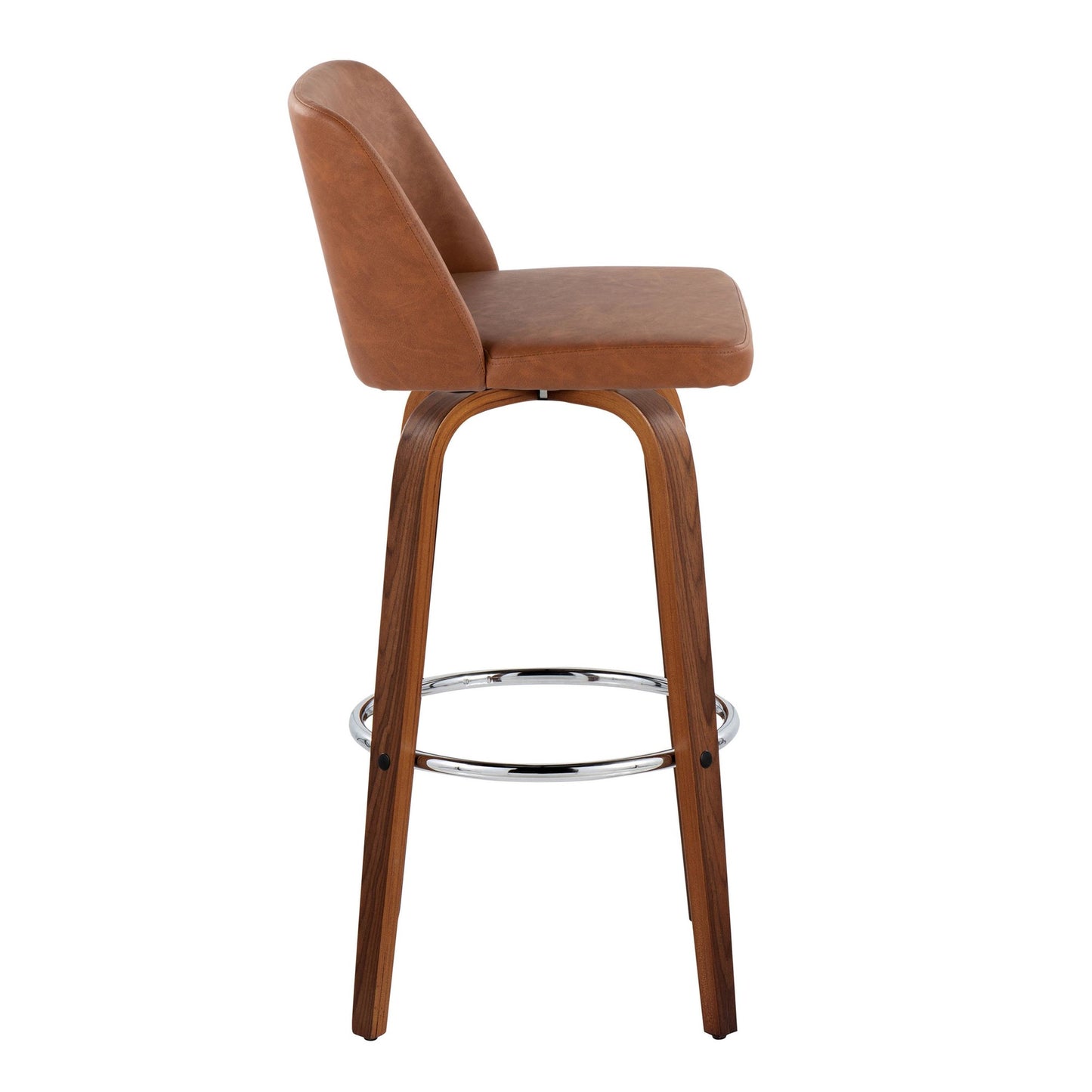 Toriano 30" Fixed-Height Barstool - Set of 2 By LumiSource - B30-TRNOPU-GRTZR2 WLBK2 | Bar Stools | Modishstore - 17