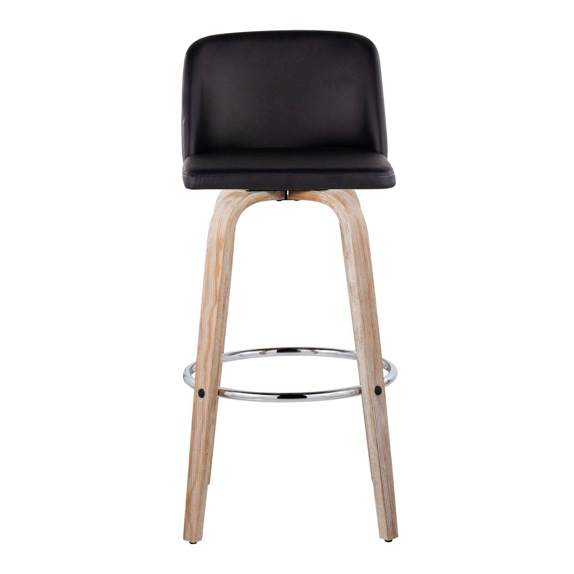 Toriano 30" Fixed-Height Barstool - Set of 2 By LumiSource - B30-TRNOPU-GRTZR2 WWBK2 | Bar Stools | Modishstore - 9