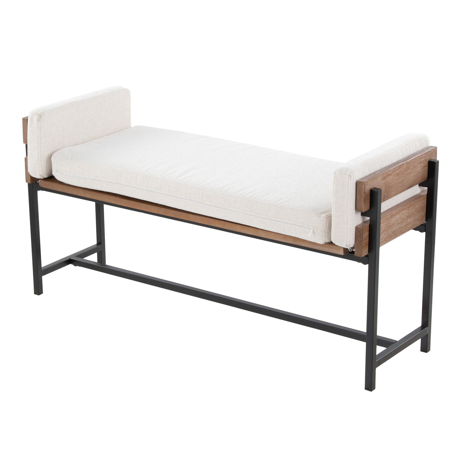 Kari Bench By LumiSource - BC18-KARI2 BKBNCR1 | Benches | Modishstore - 5