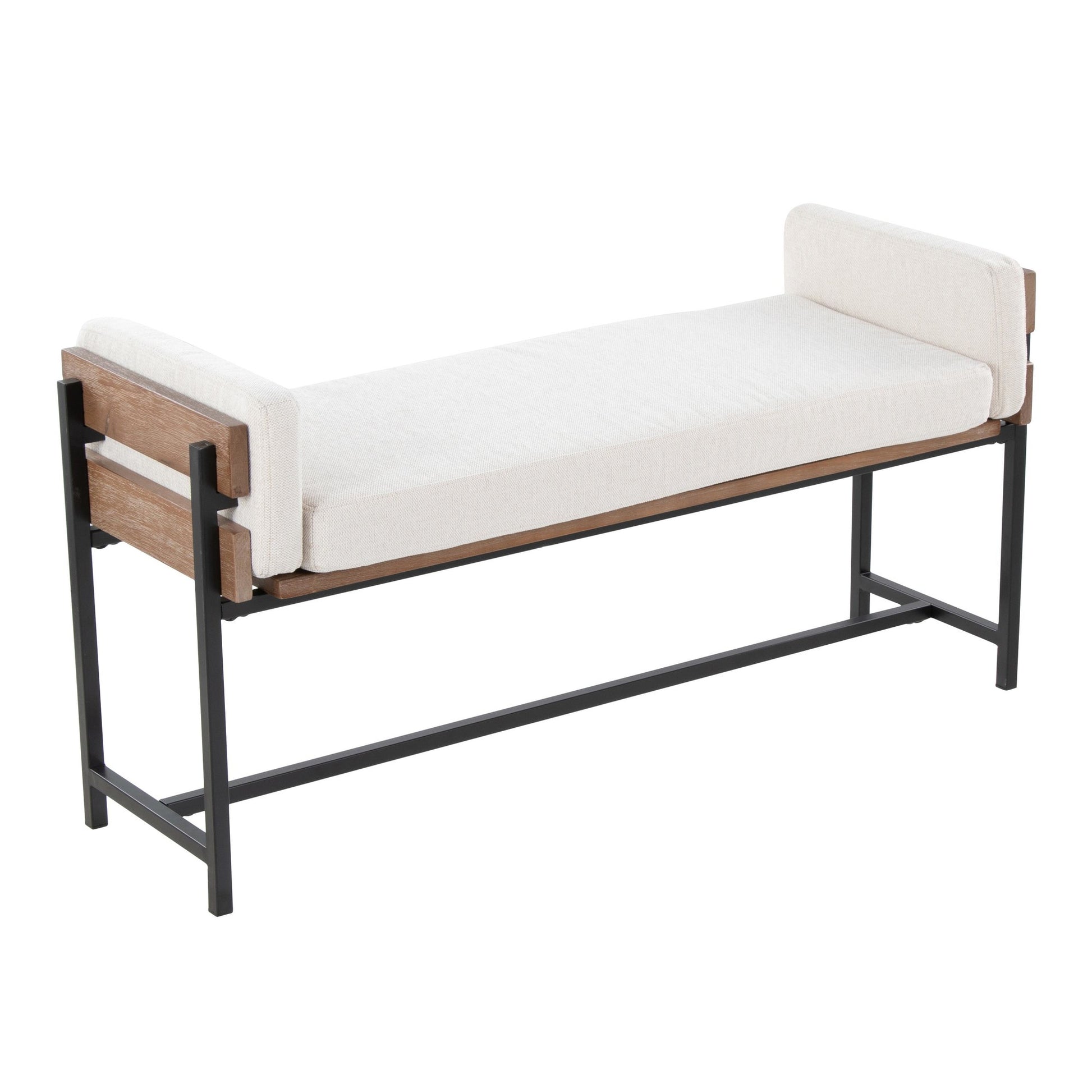 Kari Bench By LumiSource - BC18-KARI2 BKBNCR1 | Benches | Modishstore - 3