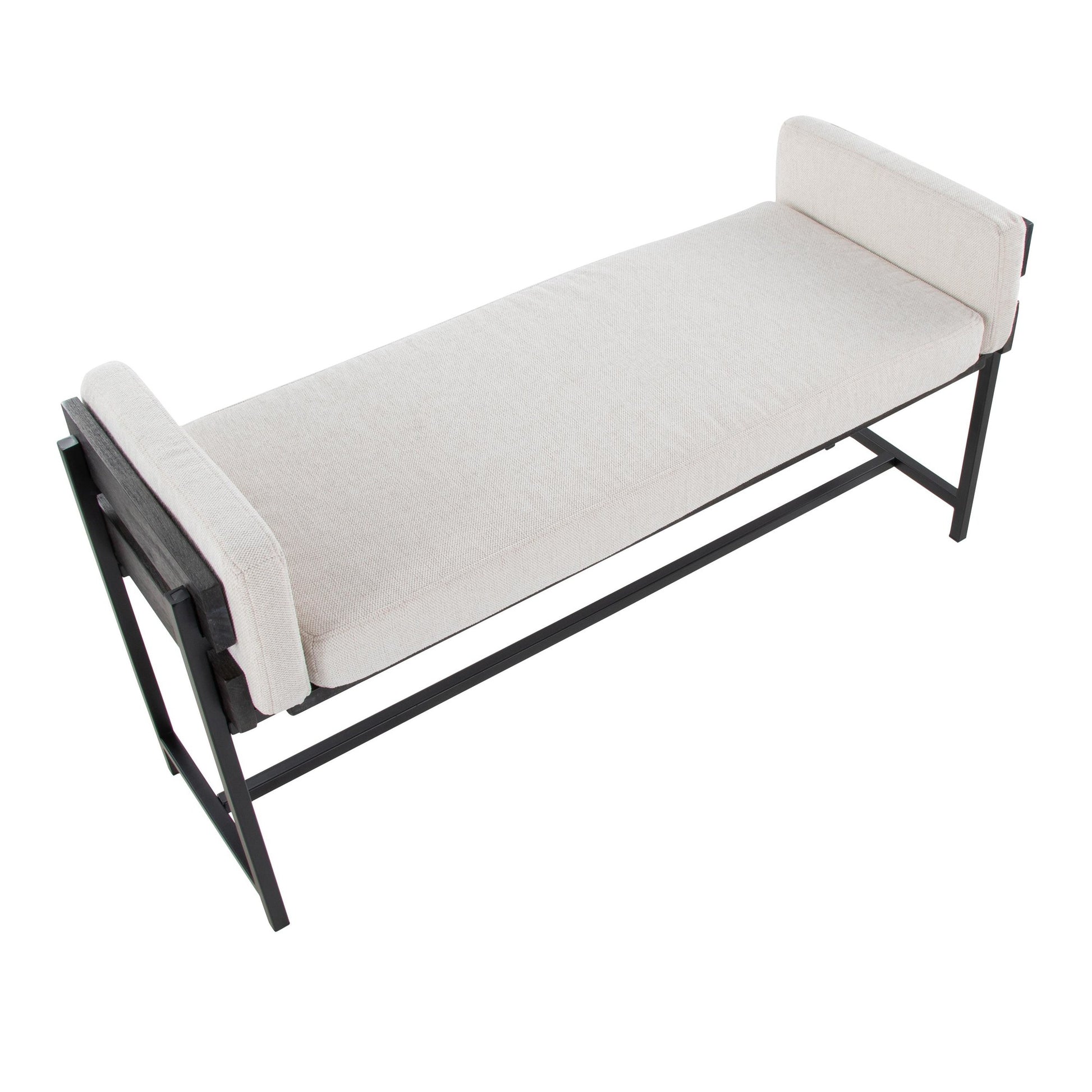 Kari Bench By LumiSource - BC18-KARI2 BKGYCR1 | Benches | Modishstore - 7