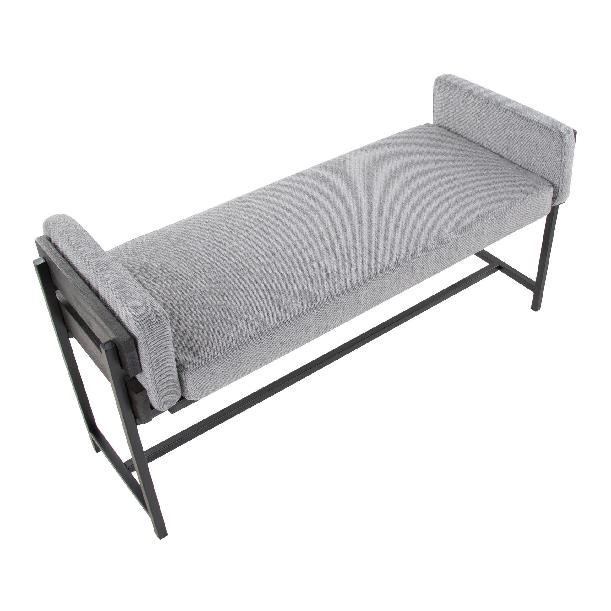 Kari Bench By LumiSource - BC18-KARI2 BKGYCR1 | Benches | Modishstore - 14