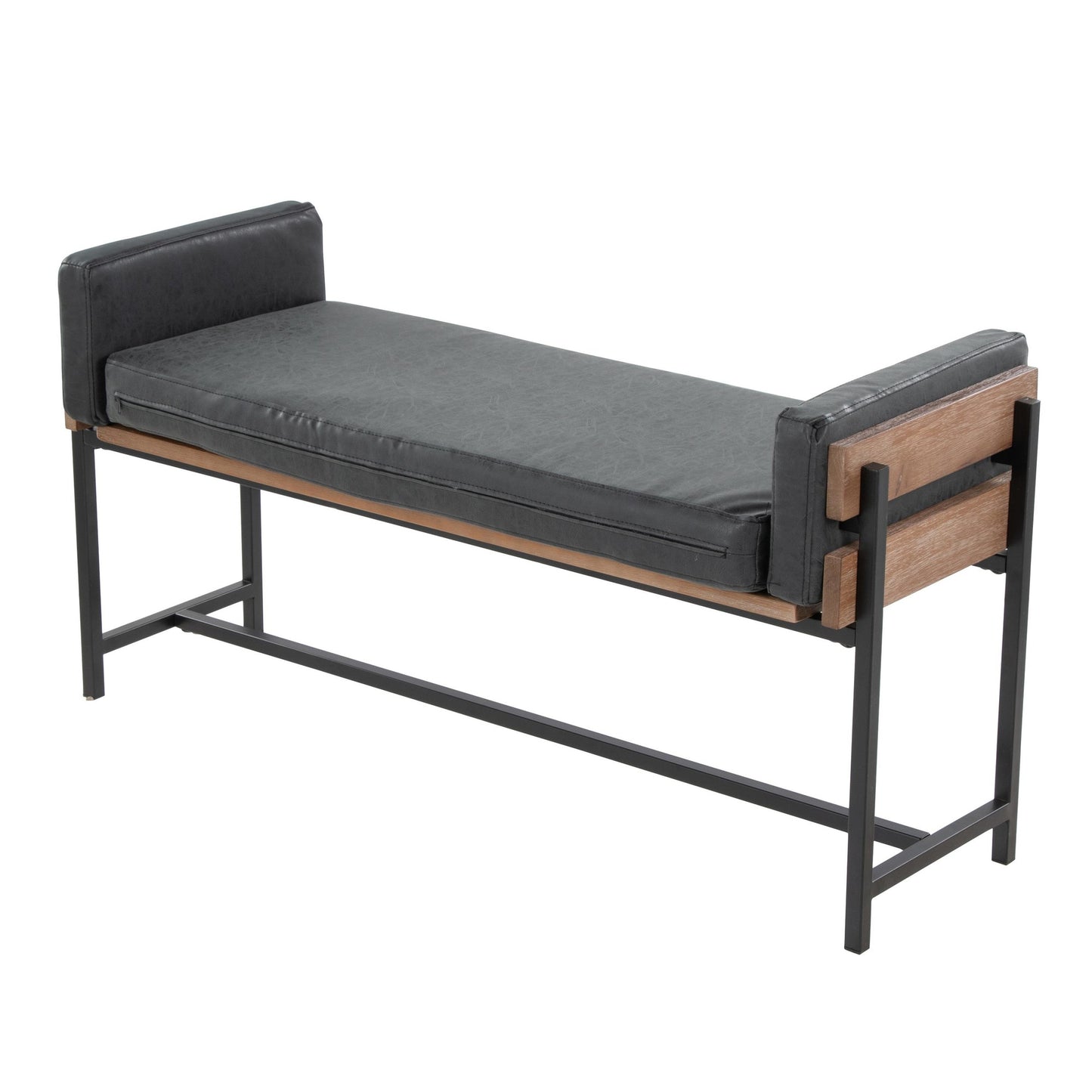 Kari Bench By LumiSource - BC18-KARIPU2 BKBNBK1 | Benches | Modishstore - 5