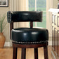 Shirley Contemporary 24" Barstool, Black Finish, Set Of 2 By Benzara | Bar Stools | Modishstore