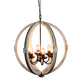 Elegantly Framed Calder Wooden Chandelier By Benzara | Chandeliers | Modishstore - 5