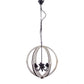 Elegantly Framed Calder Wooden Chandelier By Benzara | Chandeliers | Modishstore - 3