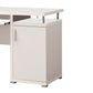 Elegant white Computer desk with efficient Storage By Benzara | Desks | Modishstore - 4