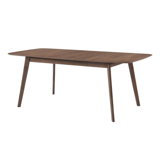 Wooden Dining Table With Roundecorners, Walnut Brown By Benzara | Dining Tables | Modishstore