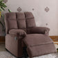 Recliner With Tufted Back And Roll Arms In Brown By Benzara | Recliners | Modishstore