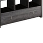 Wooden Shoe Bench With 3 Shelves, Distressed Gray By Benzara | Benches | Modishstore - 5