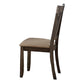 Wood Side Chair With Slightly Flared Back Legs, Brown, Set of 2 By Benzara | Dining Chairs | Modishstore - 2