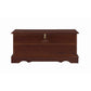 Traditional Style Lift Top Wooden Chest with Locking Lid, Dark Brown By Benzara | Cabinets | Modishstore - 4