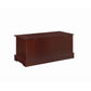 Traditional Style Lift Top Wooden Chest with Locking Lid, Dark Brown By Benzara | Cabinets | Modishstore - 3