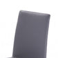 Fully Leatherette Upholstered Metal Frame Dining Chair, Set of 2, Gray By Benzara | Dining Chairs | Modishstore - 5