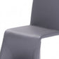 Fully Leatherette Upholstered Metal Frame Dining Chair, Set of 2, Gray By Benzara | Dining Chairs | Modishstore - 4