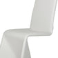 Fully Leatherette Upholstered Metal Frame Dining Chair, Set of 2, White By Benzara | Dining Chairs | Modishstore - 4