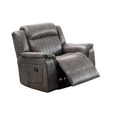 Fabric Manual Recliner Chair with Pillow Top Arms