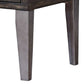 1 Drawer Wooden End Table with Metal Angled Legs, Brown By Benzara | End Tables | Modishstore - 2