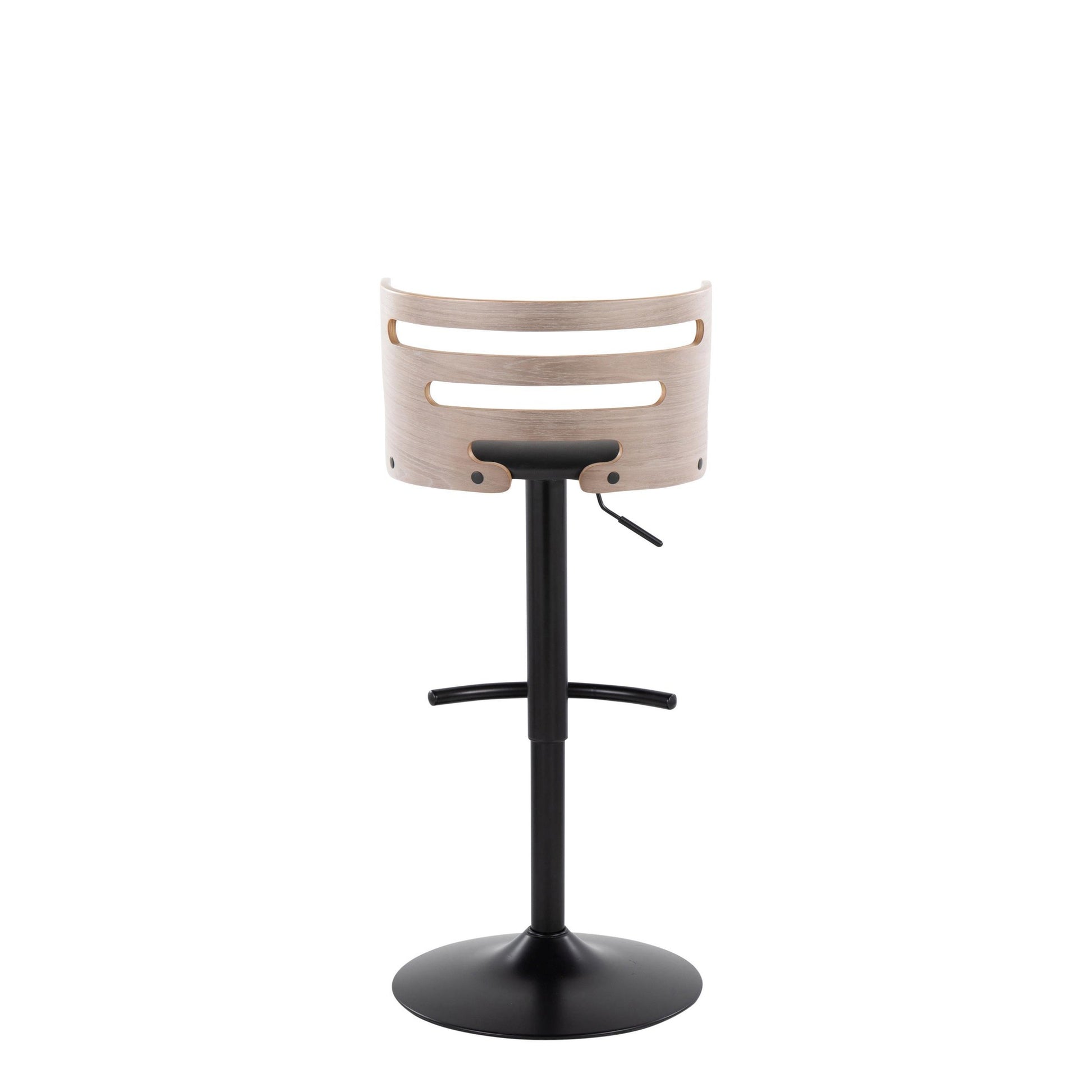 Cosi Adjustable Barstool - Set of 2 By LumiSource - BS-COSIPU-RT2 BKLGYBK2 | Bar Stools | Modishstore - 6