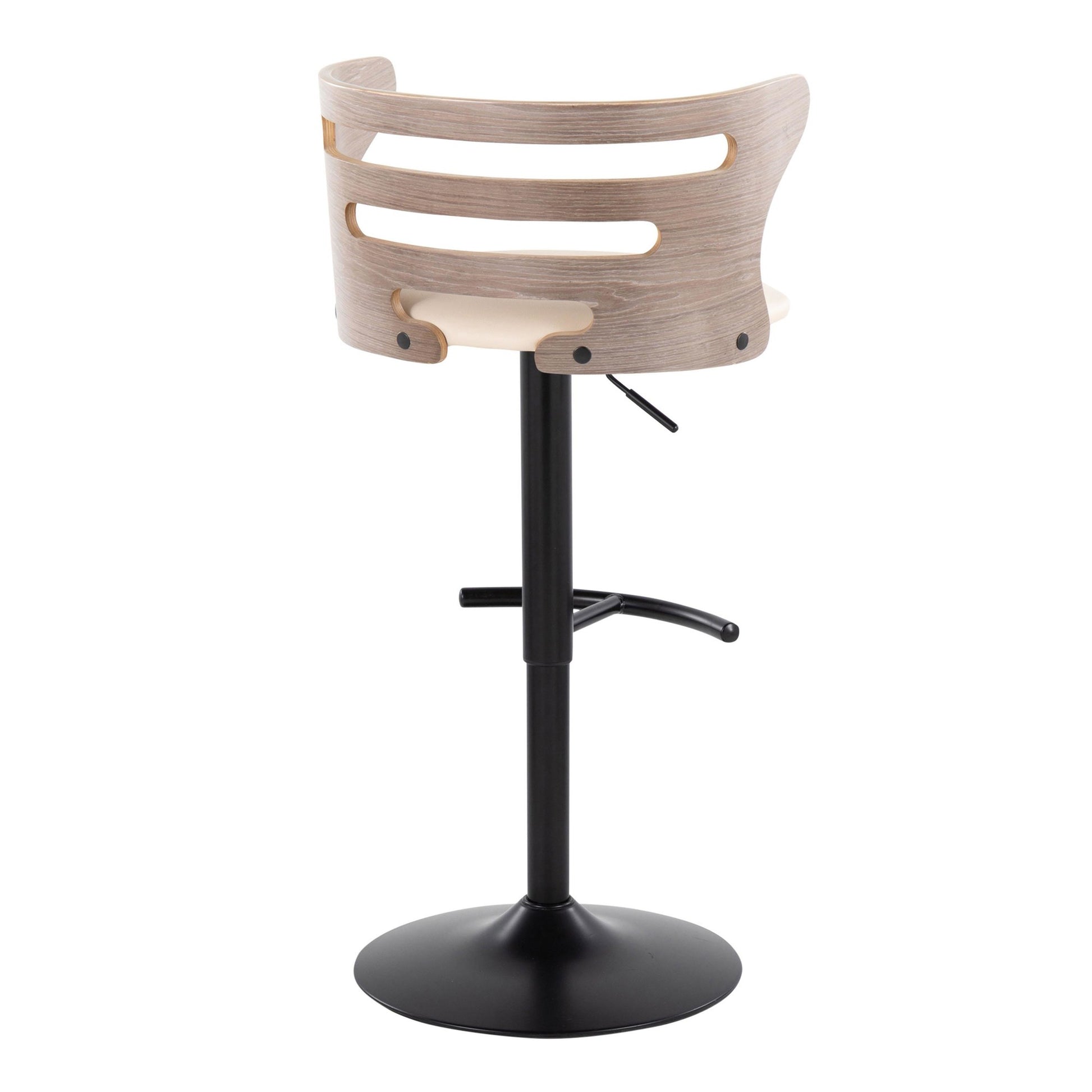 Cosi Adjustable Barstool - Set of 2 By LumiSource - BS-COSIPU-RT2 BKLGYBK2 | Bar Stools | Modishstore - 14