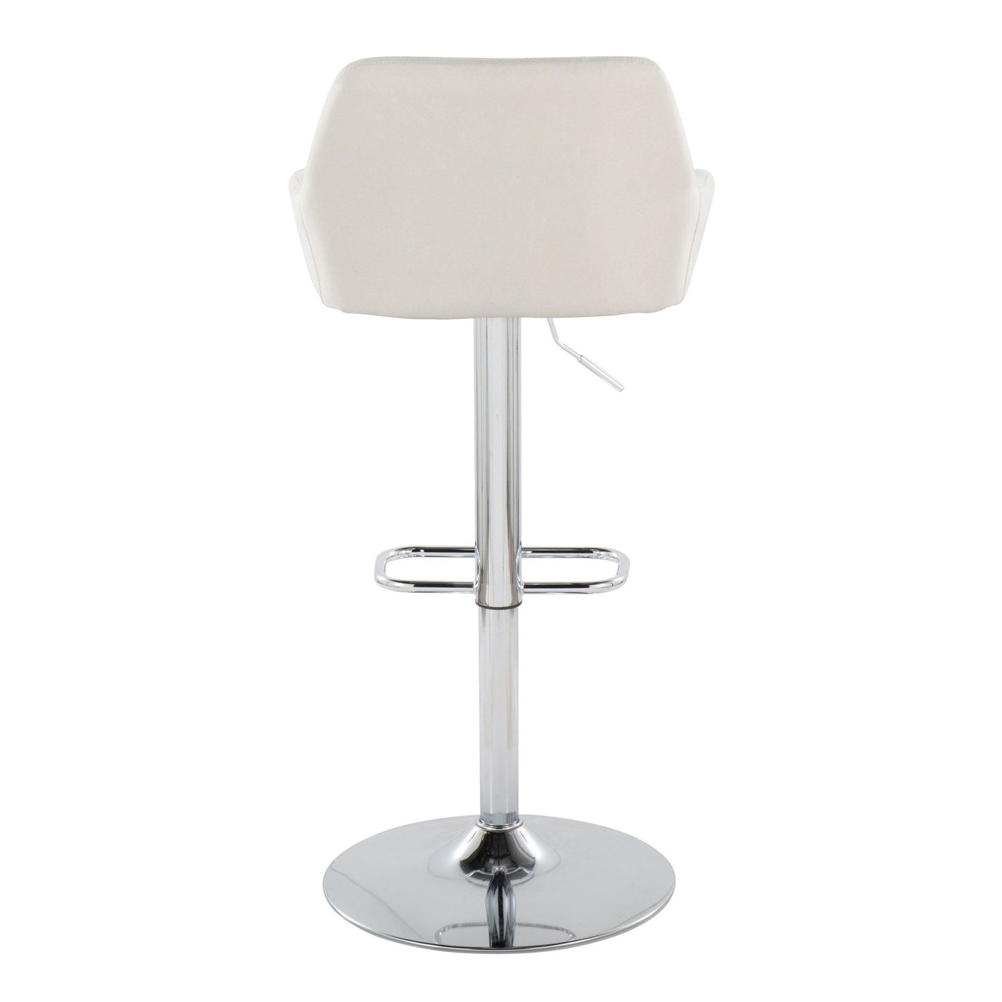 Daniella Adjustable Barstool - Set of 2 By LumiSource - BS-DNLAFB-RR2 BKCR2 | Bar Stools | Modishstore - 20