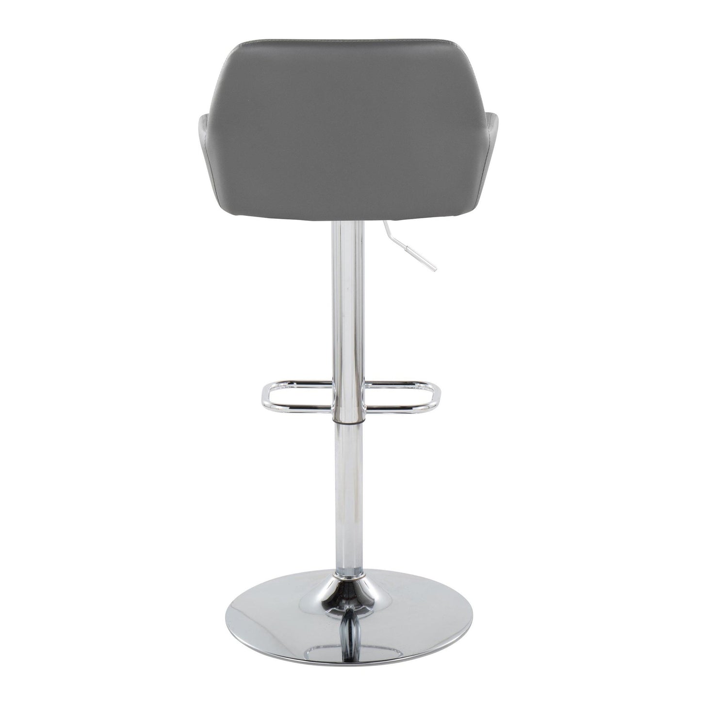 Daniella Adjustable Barstool - Set of 2 By LumiSource - BS-DNLAPU-RR2 CHRCAM2 | Bar Stools | Modishstore - 20