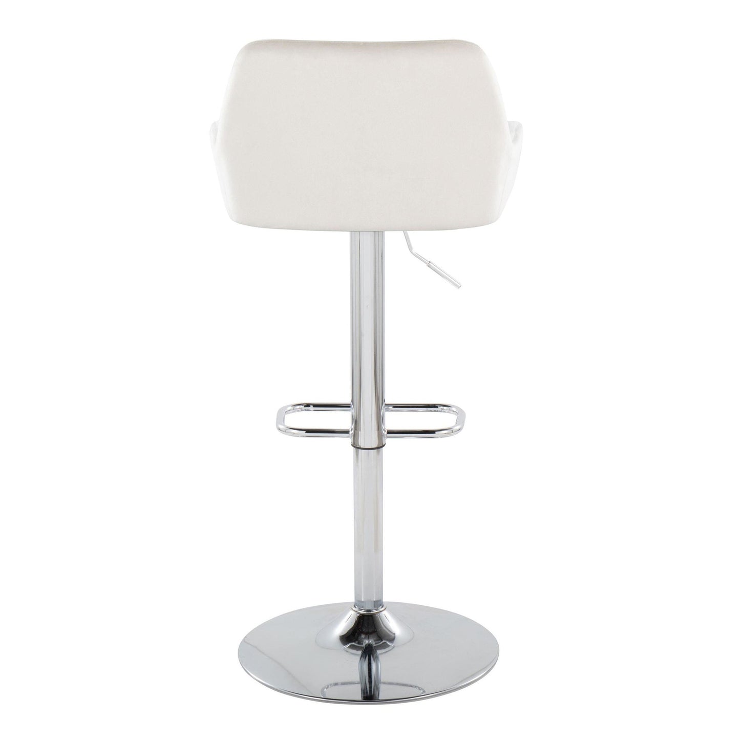 Daniella Adjustable Barstool - Set of 2 By LumiSource - BS-DNLAV-RR2 CHRBK2 | Bar Stools | Modishstore - 20