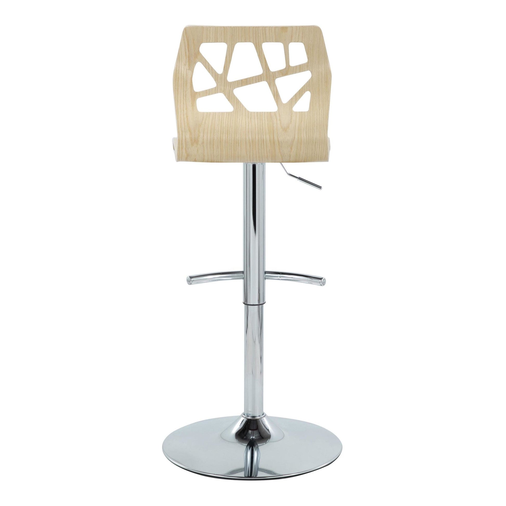 Folia Adjustable Barstool - Set of 2 By LumiSource - BS-FOLIAPU-RT2 CHRNACR2 | Bar Stools | Modishstore - 11