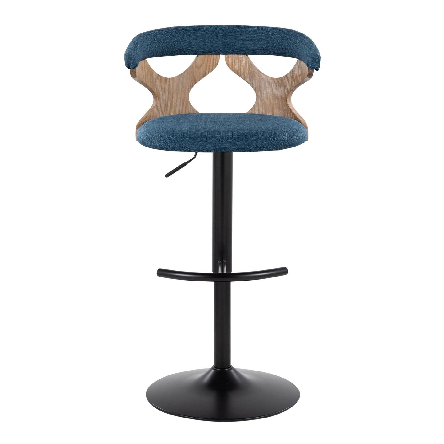 Gardenia Adjustable Barstool - Set of 2 By LumiSource - BS-GARDFB-RT2 BKWWBU2 | Bar Stools | Modishstore - 9