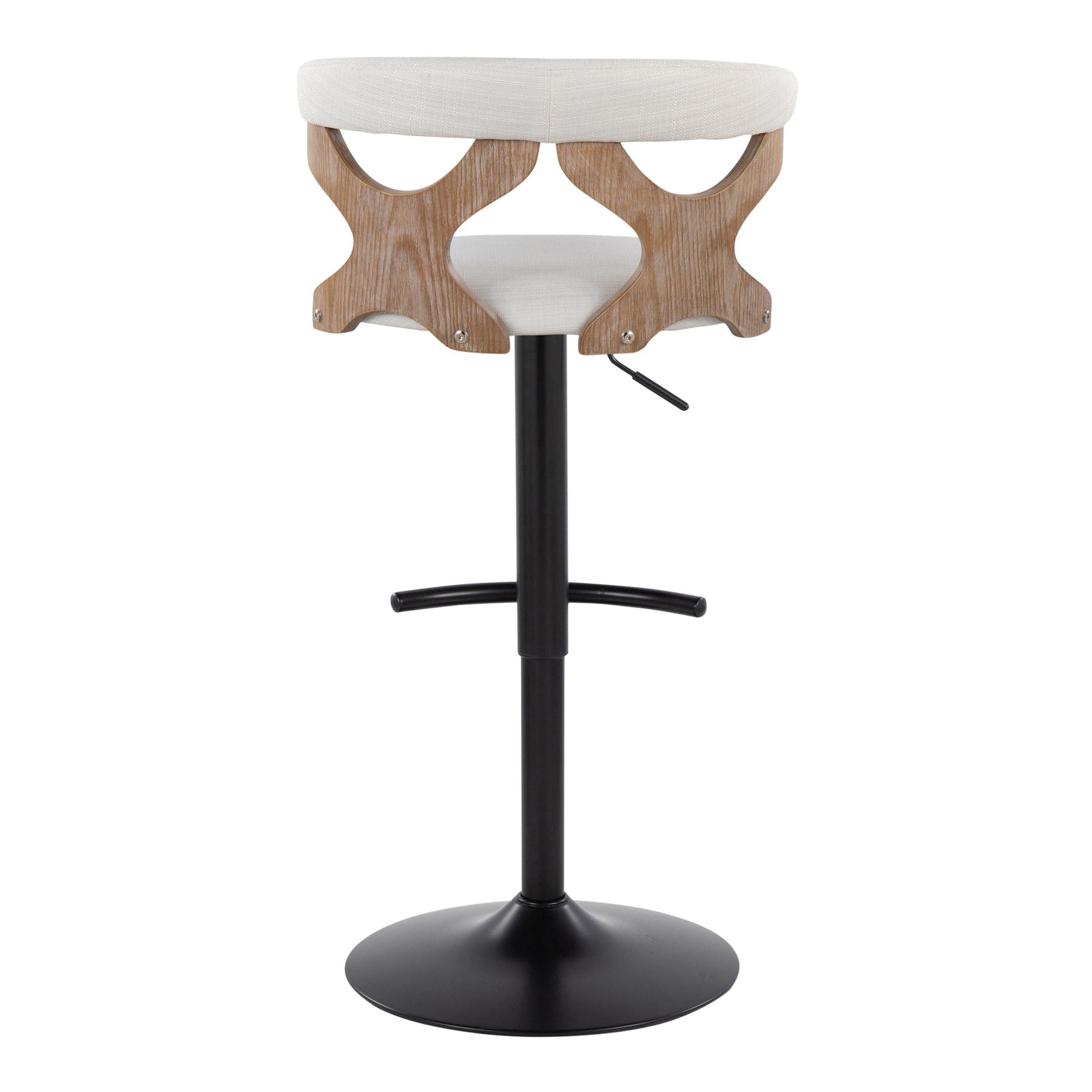 Gardenia Adjustable Barstool - Set of 2 By LumiSource - BS-GARDFB-RT2 BKWWBU2 | Bar Stools | Modishstore - 29