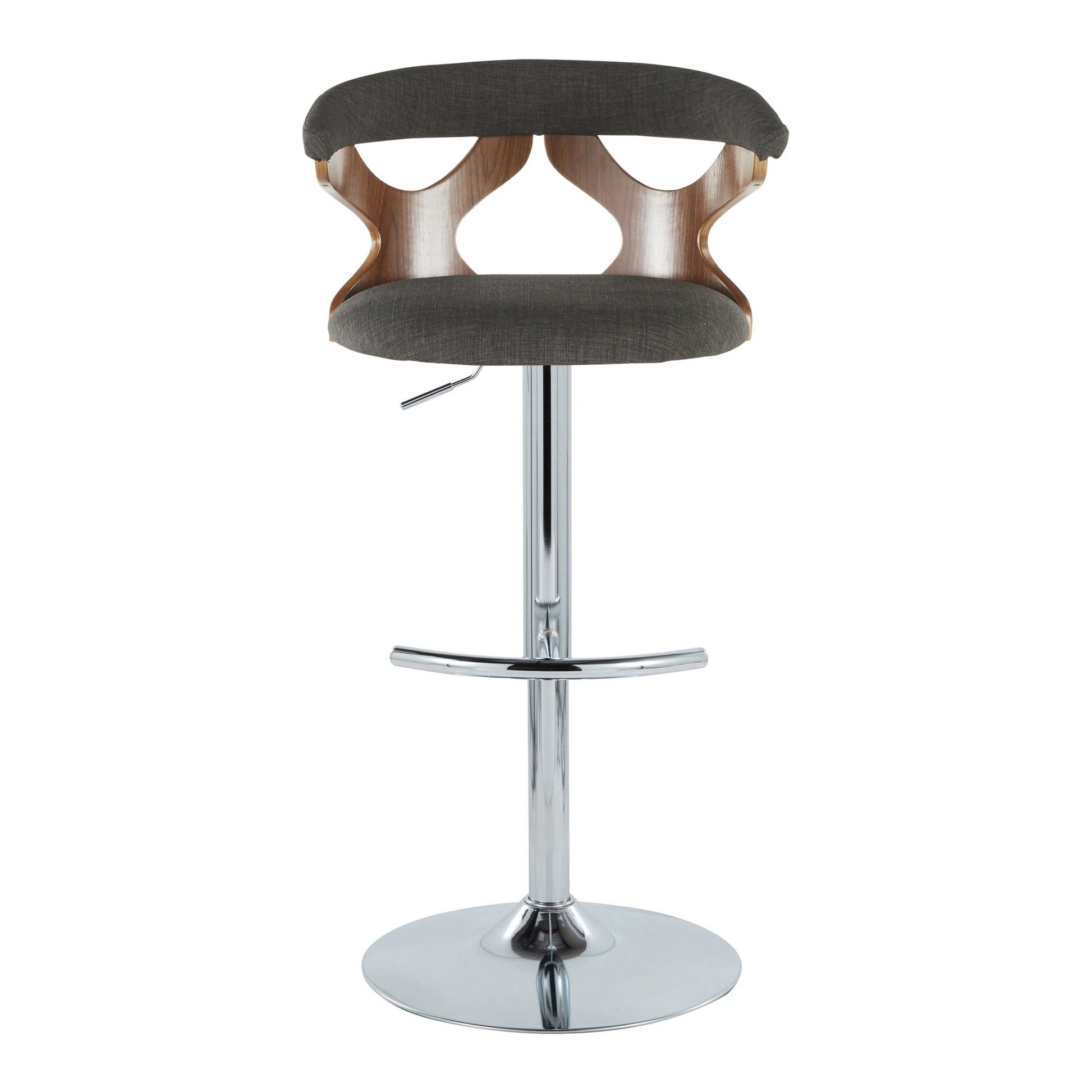 Gardenia Adjustable Barstool - Set of 2 By LumiSource - BS-GARDFB-RT2 CHRWLCHAR2 | Bar Stools | Modishstore - 9