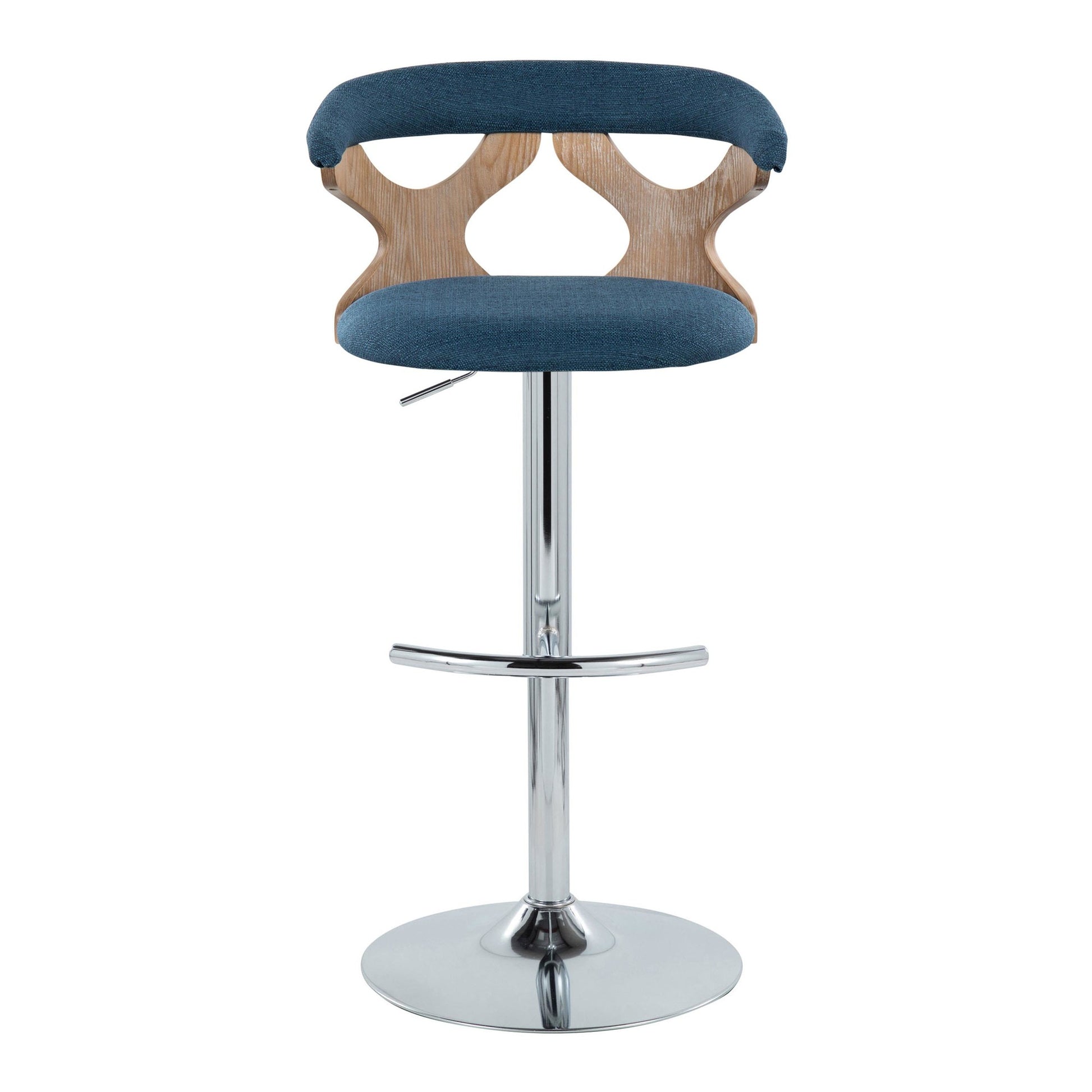 Gardenia Adjustable Barstool - Set of 2 By LumiSource - BS-GARDFB-RT2 CHRWWBU2 | Bar Stools | Modishstore - 9