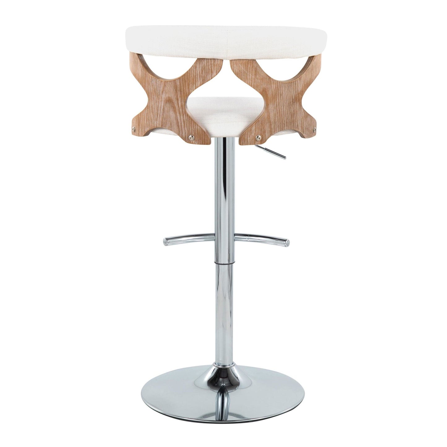 Gardenia Adjustable Barstool - Set of 2 By LumiSource - BS-GARDFB-RT2 CHRWWBU2 | Bar Stools | Modishstore - 30