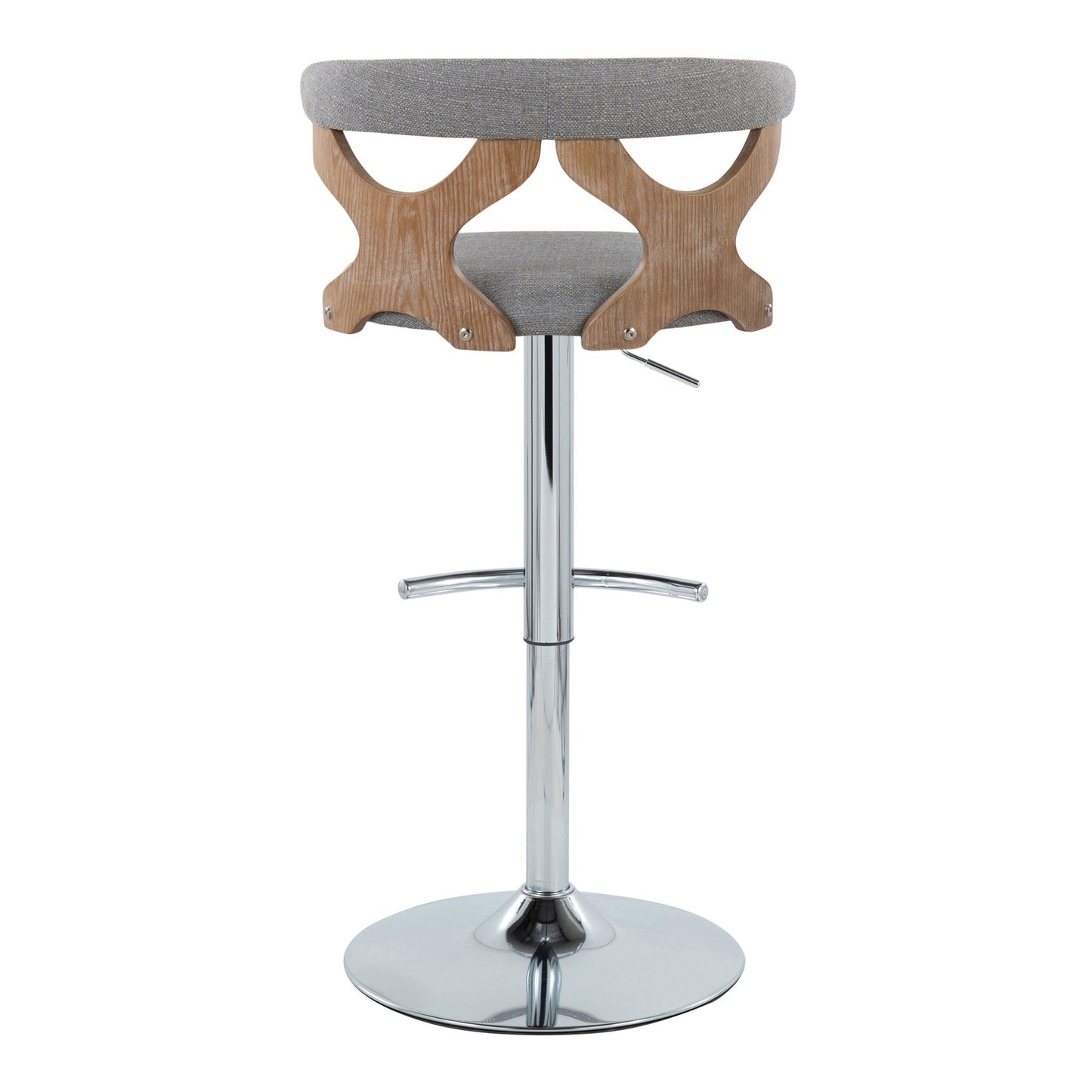 Gardenia Adjustable Barstool - Set of 2 By LumiSource - BS-GARDFB-RT2 CHRWWBU2 | Bar Stools | Modishstore - 40