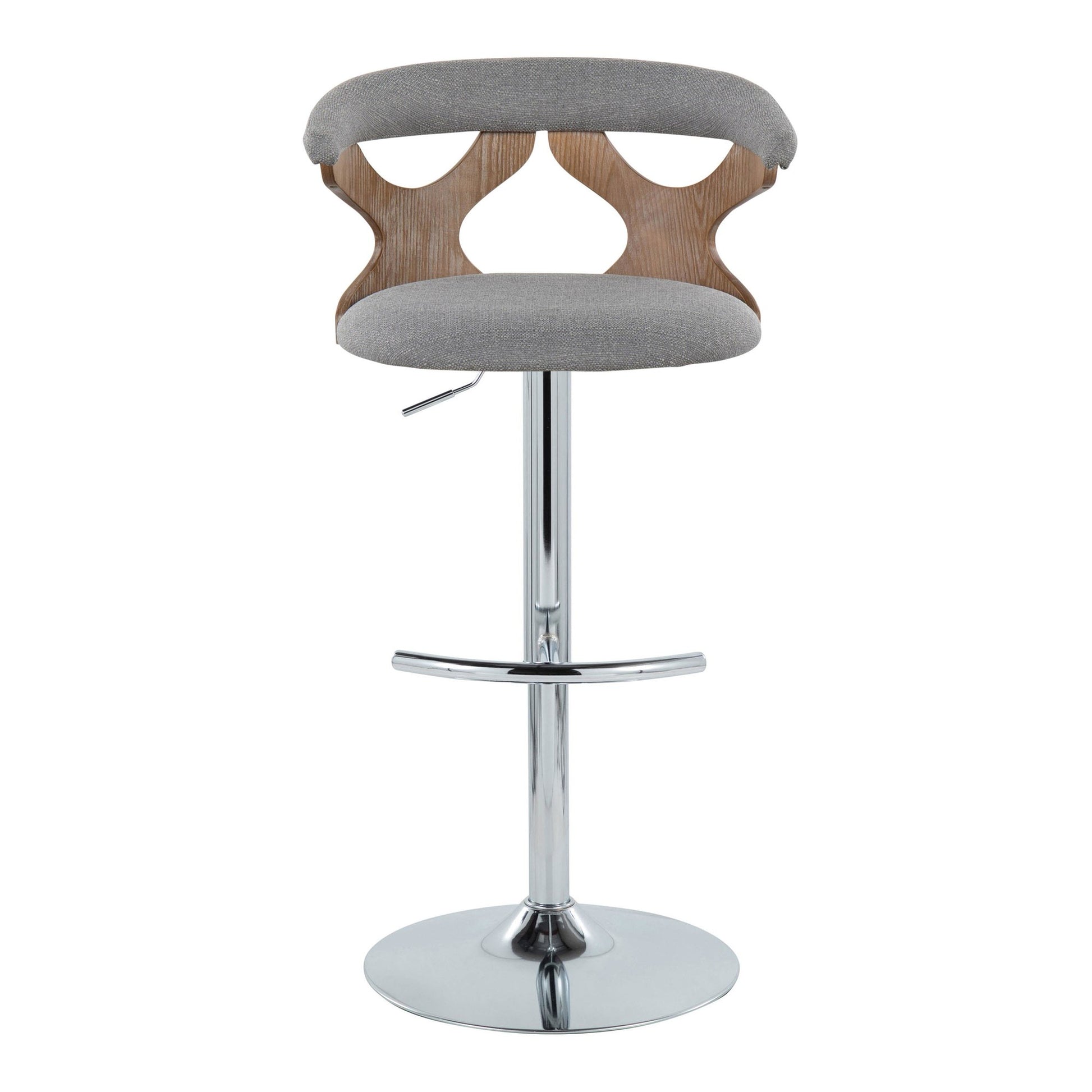 Gardenia Adjustable Barstool - Set of 2 By LumiSource - BS-GARDFB-RT2 CHRWWBU2 | Bar Stools | Modishstore - 39