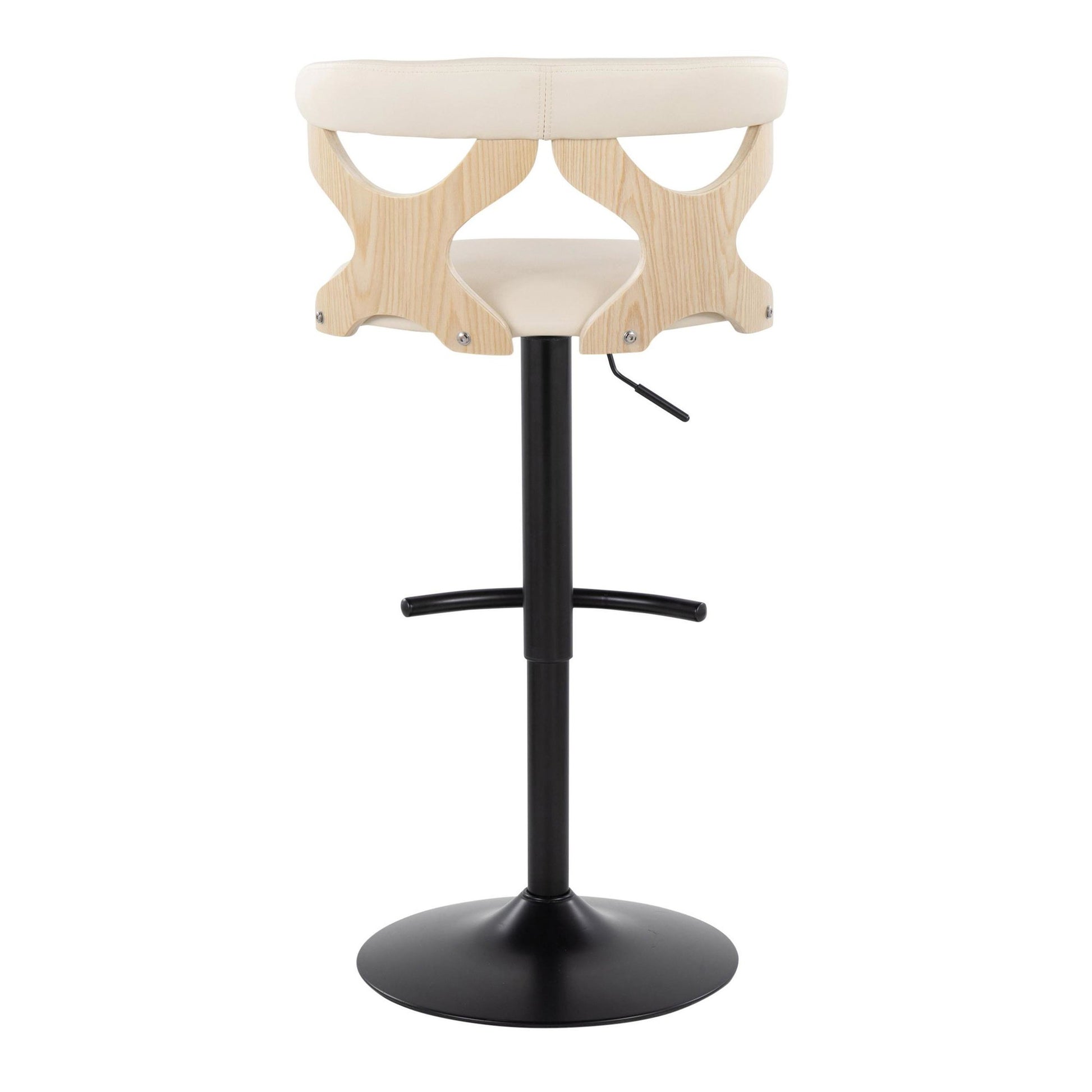 Gardenia Adjustable Barstool - Set of 2 By LumiSource - BS-GARDPU-RT2 BKNACR2 | Bar Stools | Modishstore - 10