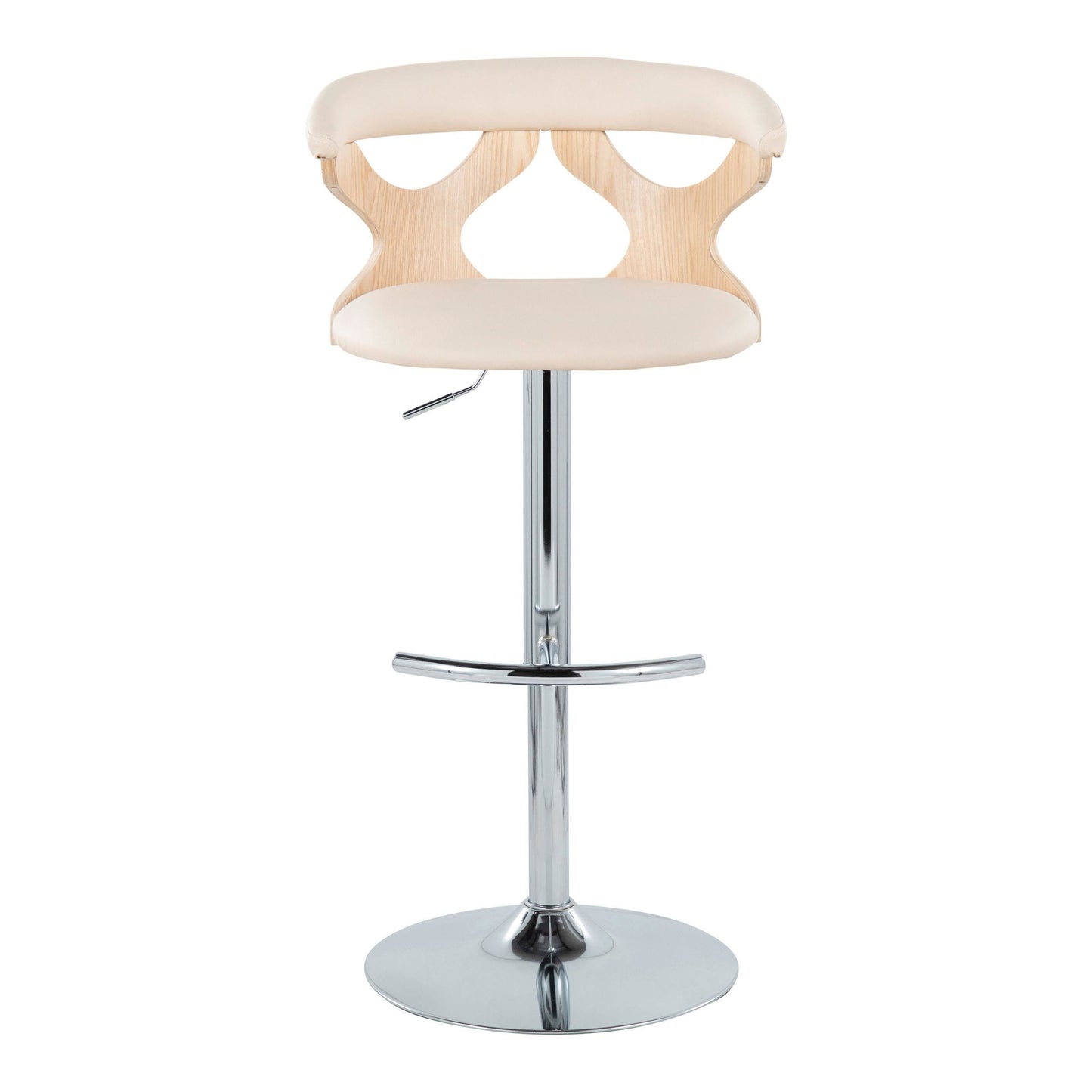 Gardenia Adjustable Barstool - Set of 2 By LumiSource - BS-GARDPU-RT2 CHRNACR2 | Bar Stools | Modishstore - 9