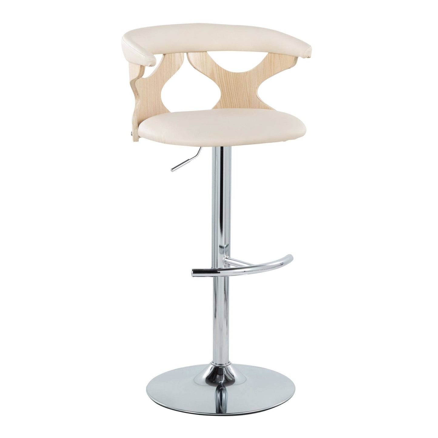 Gardenia Adjustable Barstool - Set of 2 By LumiSource - BS-GARDPU-RT2 CHRNACR2 | Bar Stools | Modishstore - 6