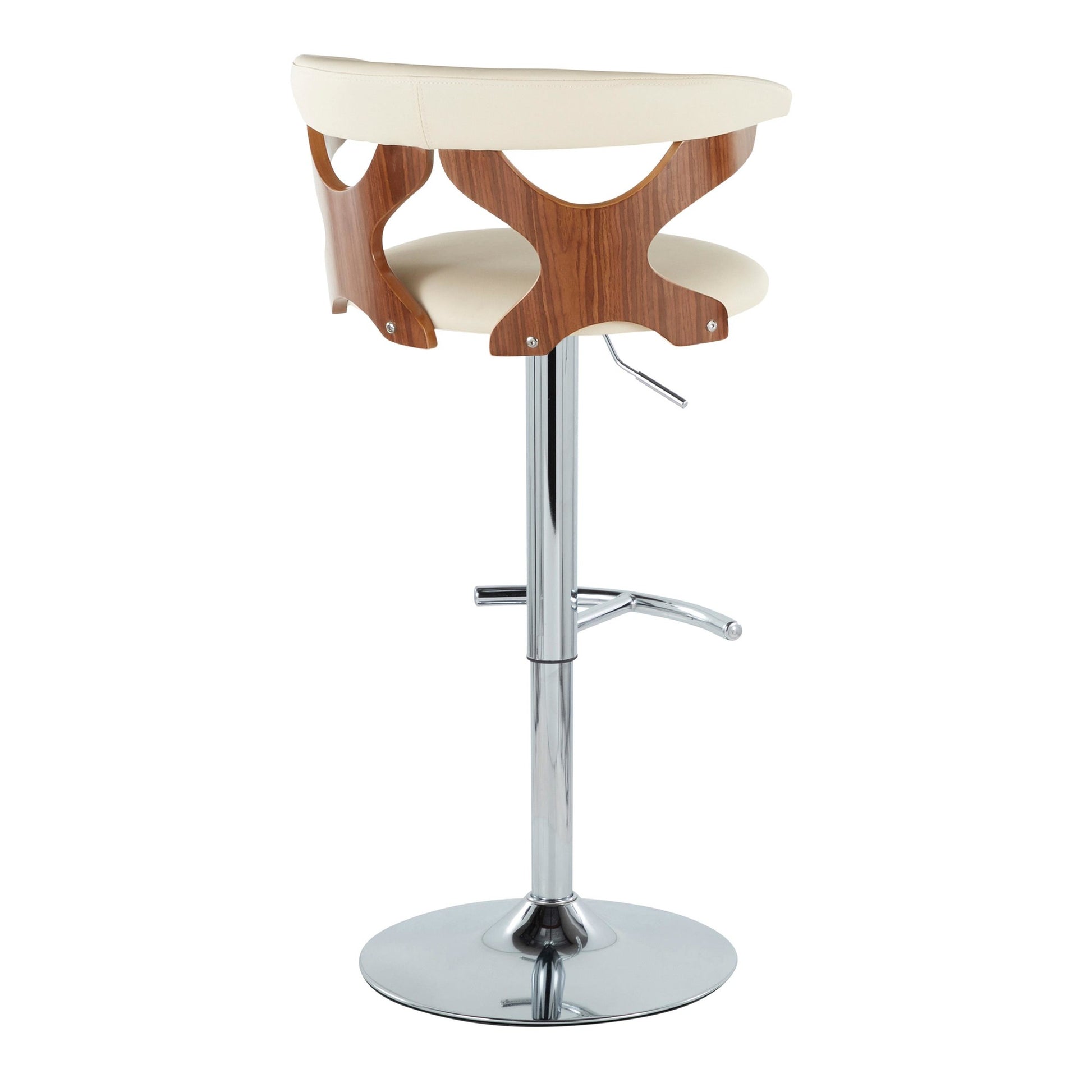 Gardenia Adjustable Barstool - Set of 2 By LumiSource - BS-GARDPU-RT2 CHRNACR2 | Bar Stools | Modishstore - 18