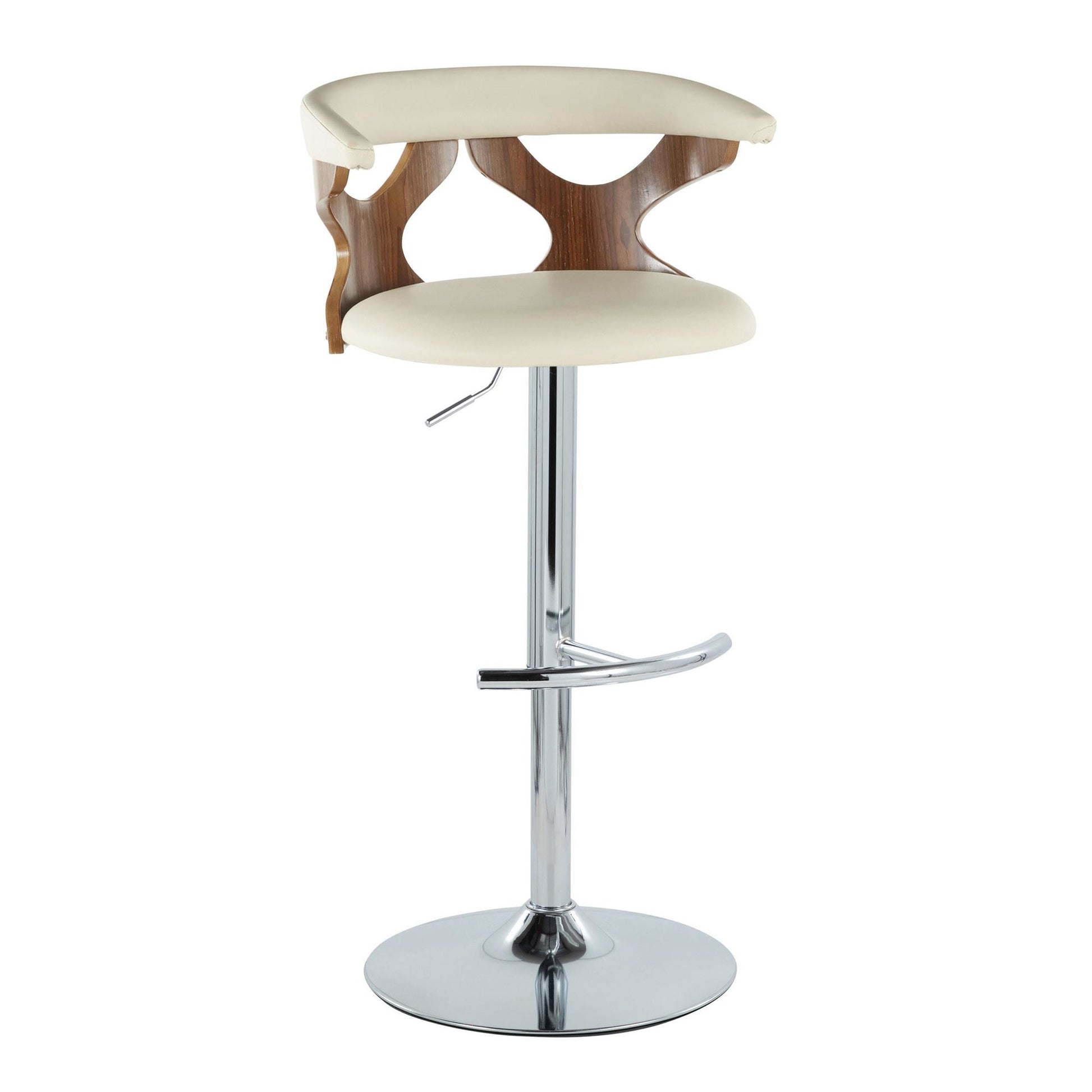 Gardenia Adjustable Barstool - Set of 2 By LumiSource - BS-GARDPU-RT2 CHRNACR2 | Bar Stools | Modishstore - 16