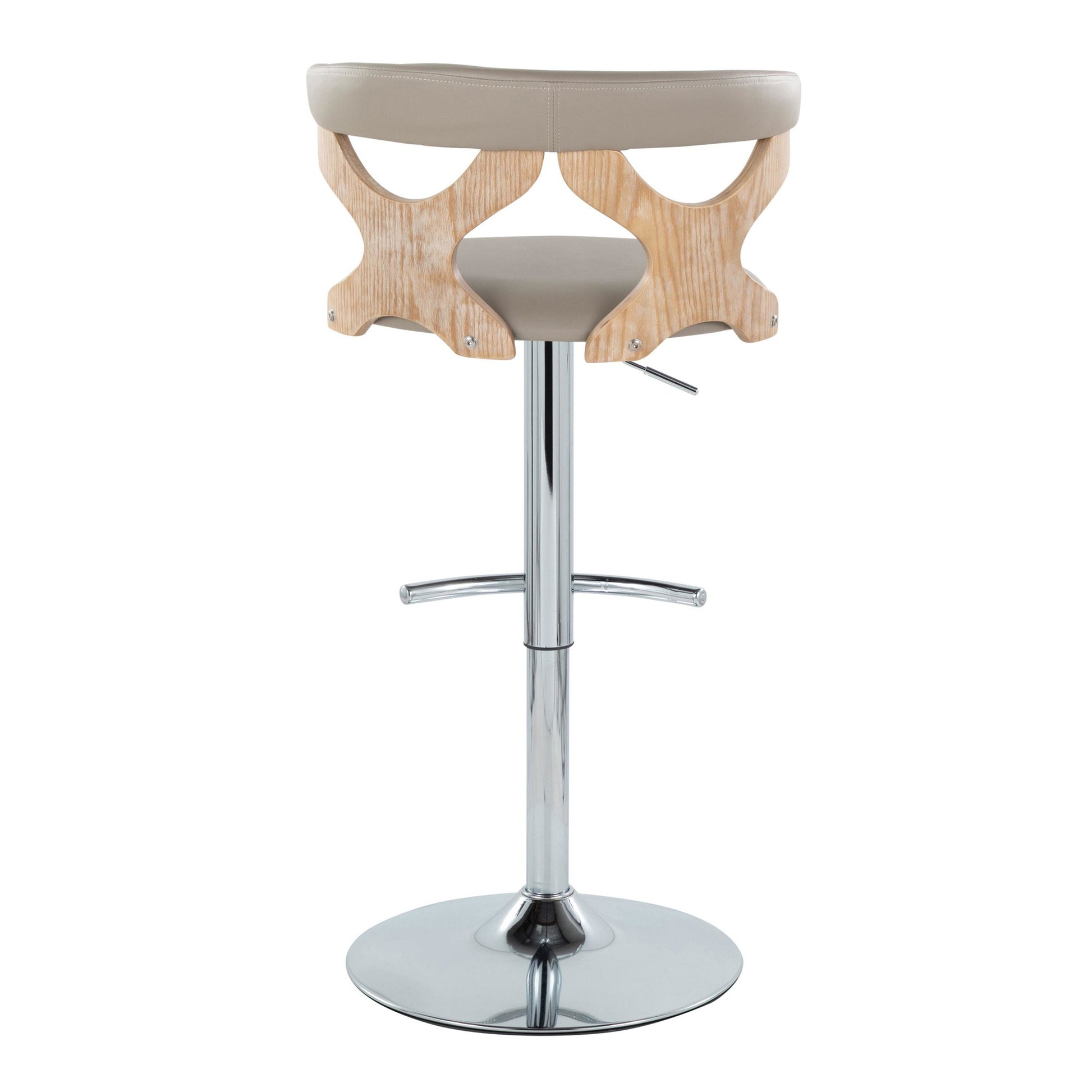 Gardenia Adjustable Barstool - Set of 2 By LumiSource - BS-GARDPU-RT2 CHRNACR2 | Bar Stools | Modishstore - 30