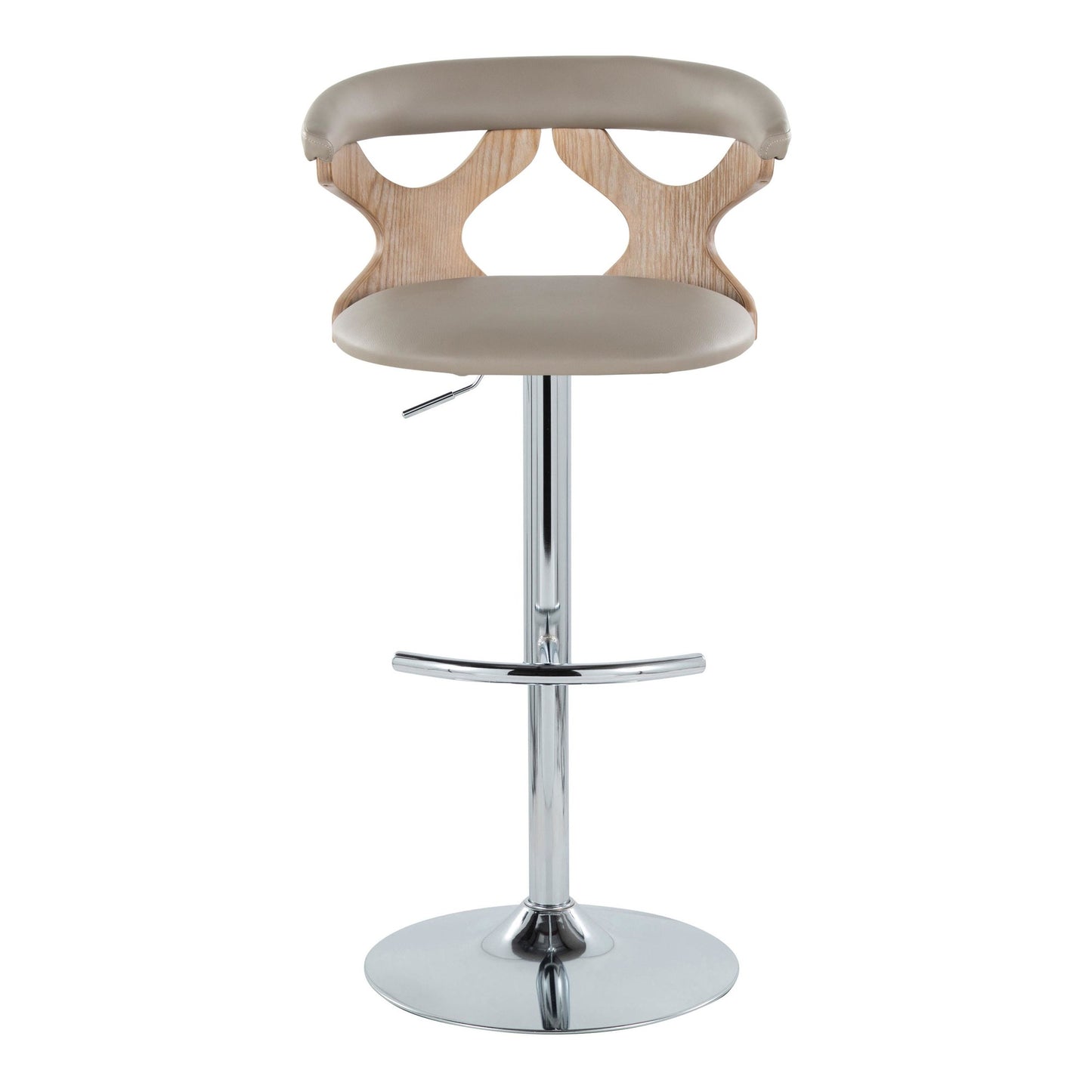 Gardenia Adjustable Barstool - Set of 2 By LumiSource - BS-GARDPU-RT2 CHRNACR2 | Bar Stools | Modishstore - 29