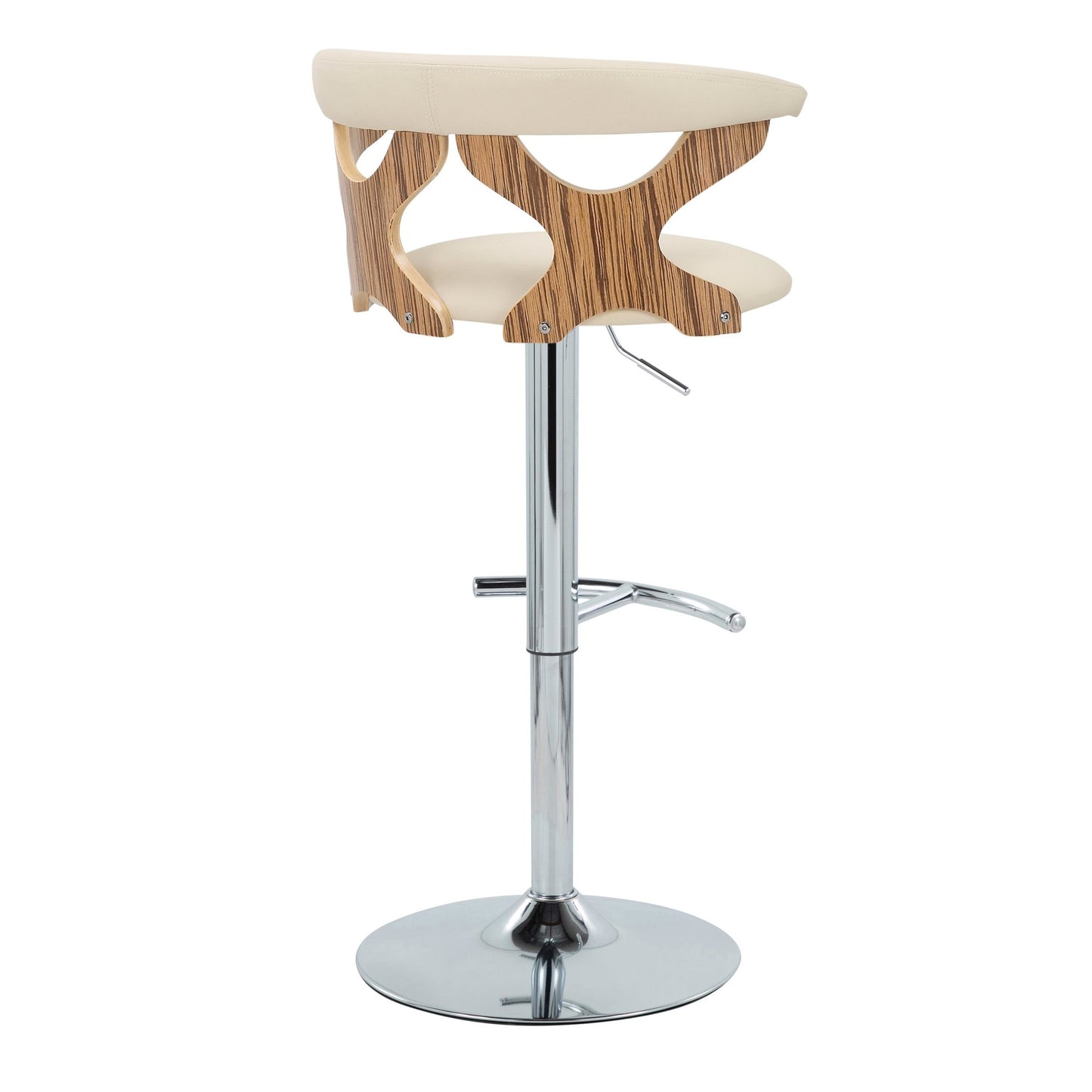 Gardenia Adjustable Barstool - Set of 2 By LumiSource - BS-GARDPU-RT2 CHRNACR2 | Bar Stools | Modishstore - 38