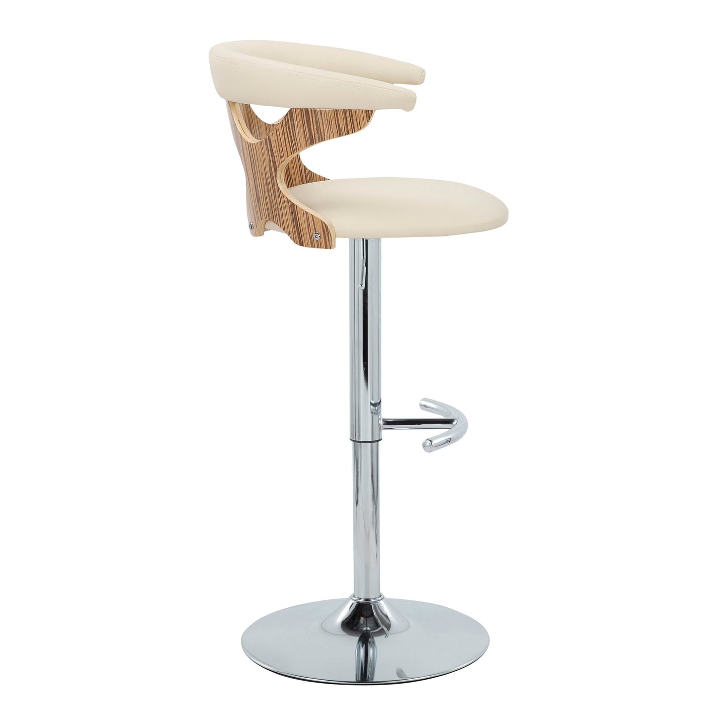 Gardenia Adjustable Barstool - Set of 2 By LumiSource - BS-GARDPU-RT2 CHRNACR2 | Bar Stools | Modishstore - 37