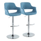 Vintage Flair Adjustable Barstool - Set of 2 Blue By LumiSource | Bar Stools | Modishstore - 6